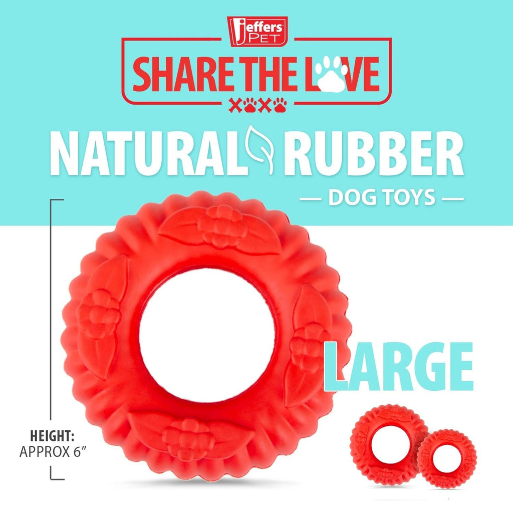 Jeffers Red Virgo  Dog Chew Toy