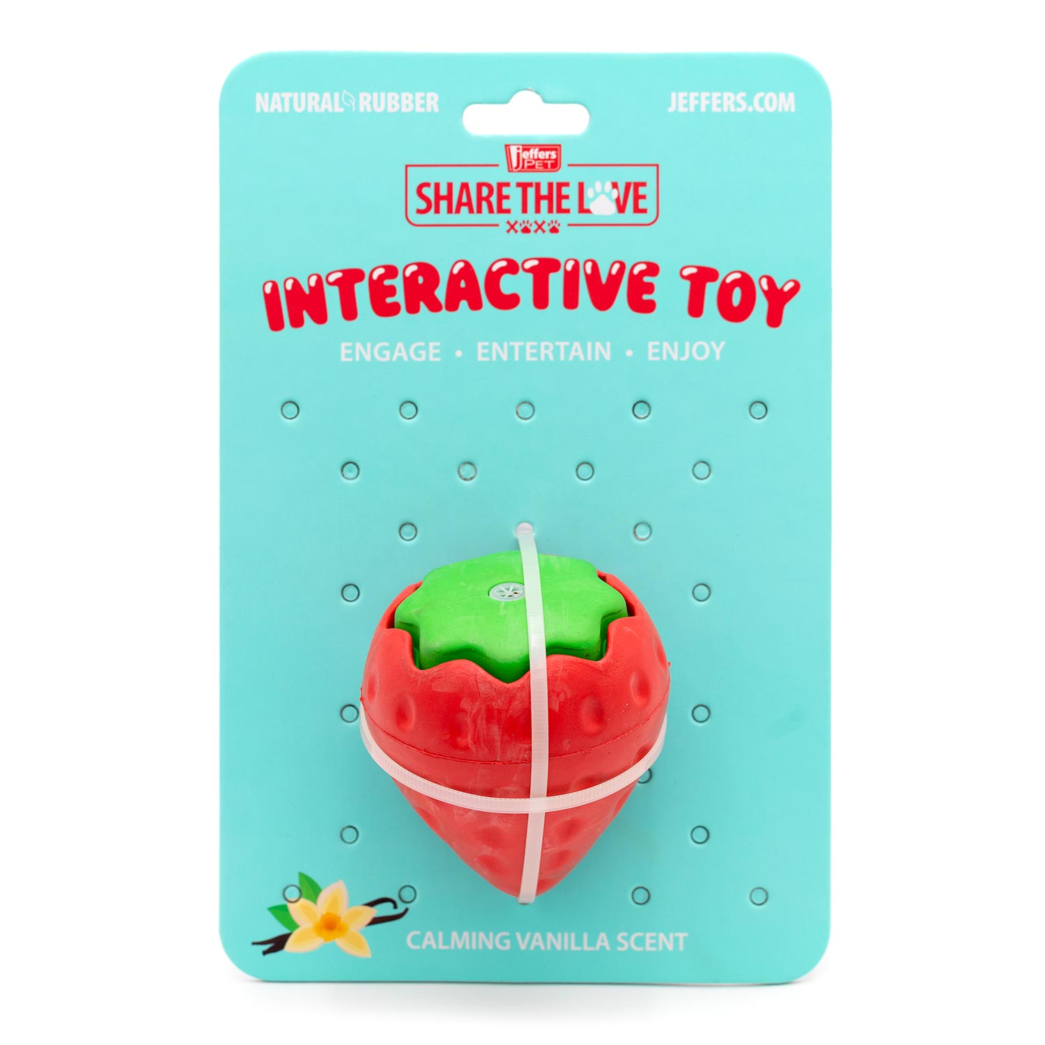 Squeaky Strawberry Dog Toy