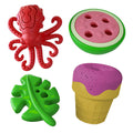 Natural Rubber Dog Chew Toys, 4 pc, Medium