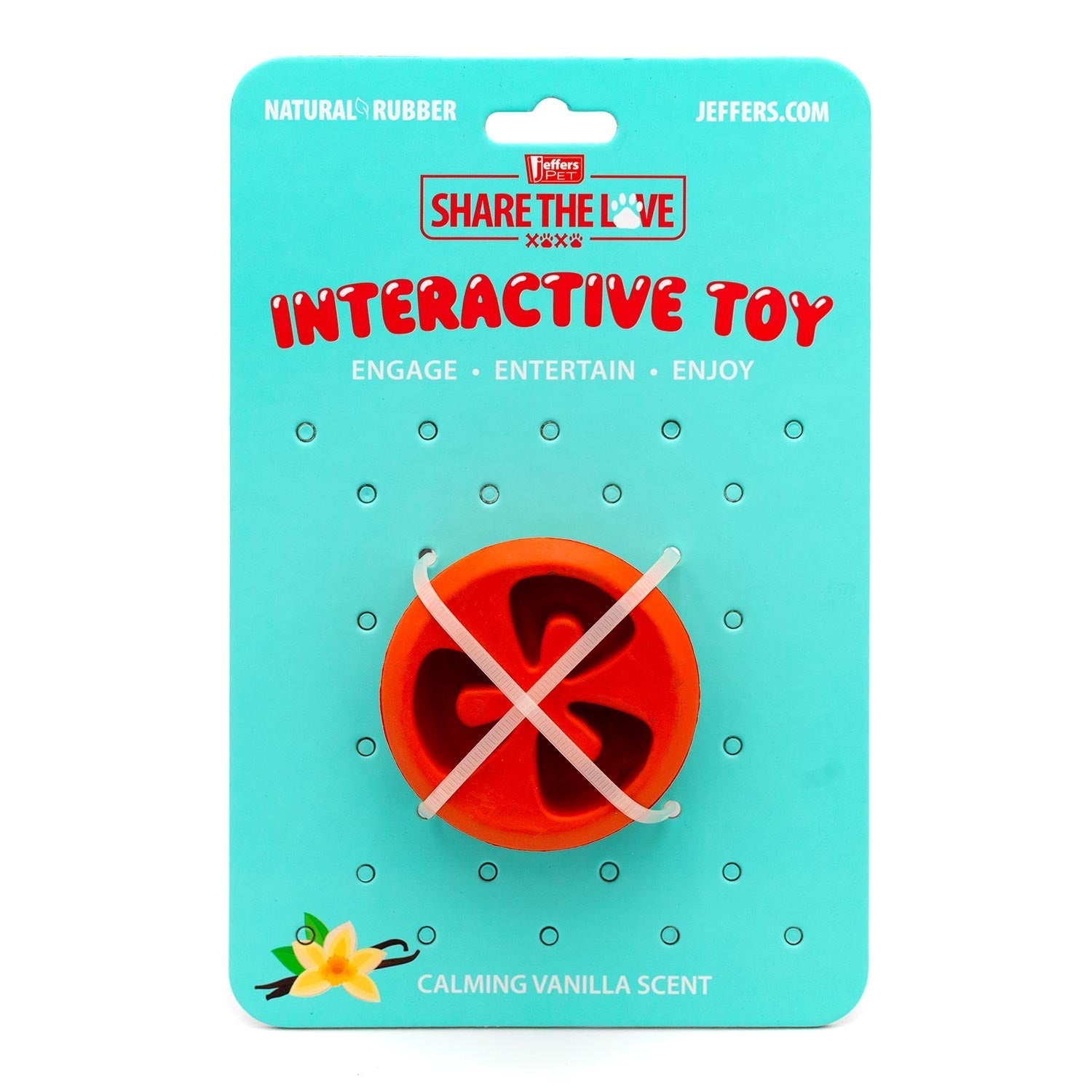 Jeffers Tomato Shaped Treat Dispensing Dog Chew Toy for Medium-Chewers