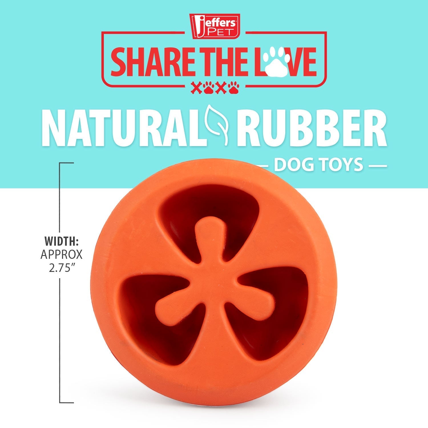 Jeffers Tomato Shaped Treat Dispensing Dog Chew Toy for Medium-Chewers