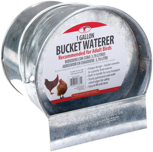 Bucket Poultry Waterer, 1 Gallon