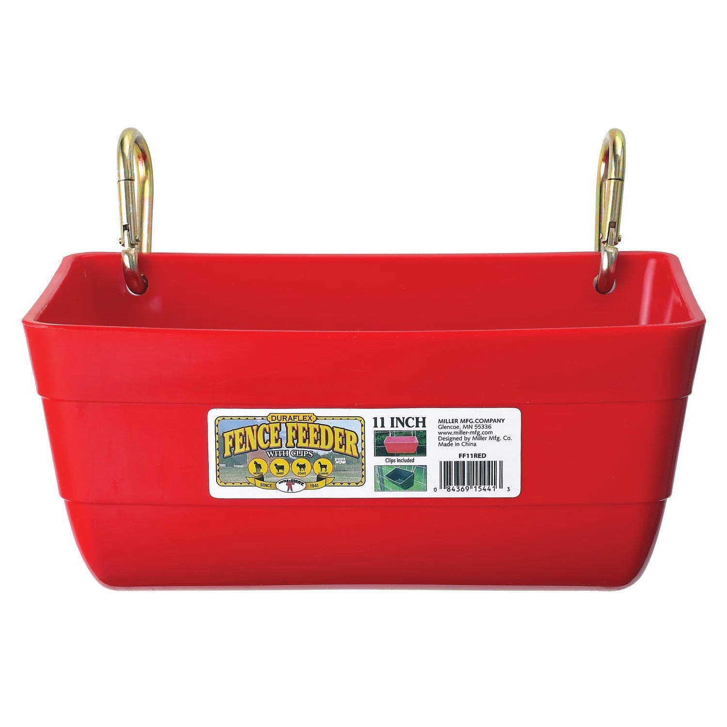 Hanging Fence Feeder with Clips / 4 Quart