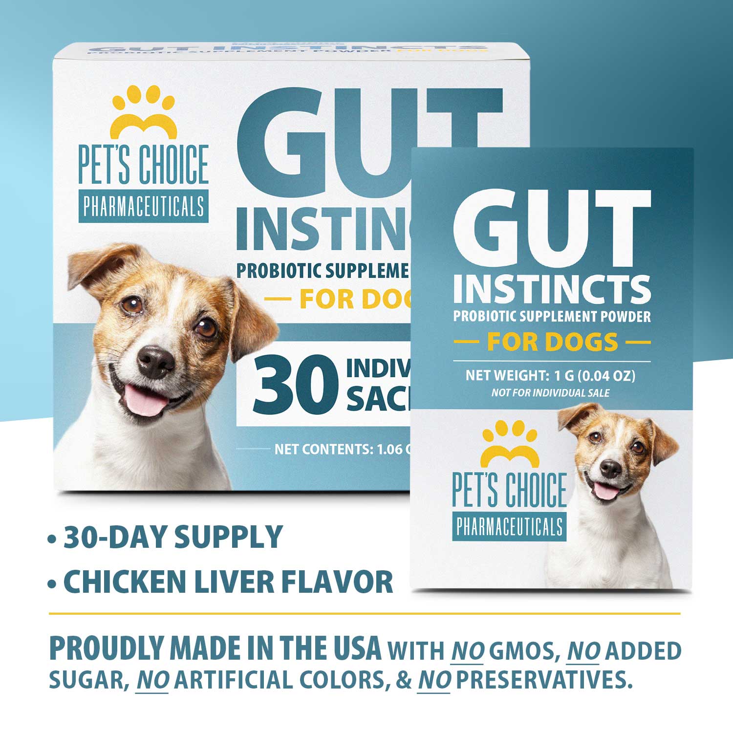 Probiotic Powder Packets for Dogs