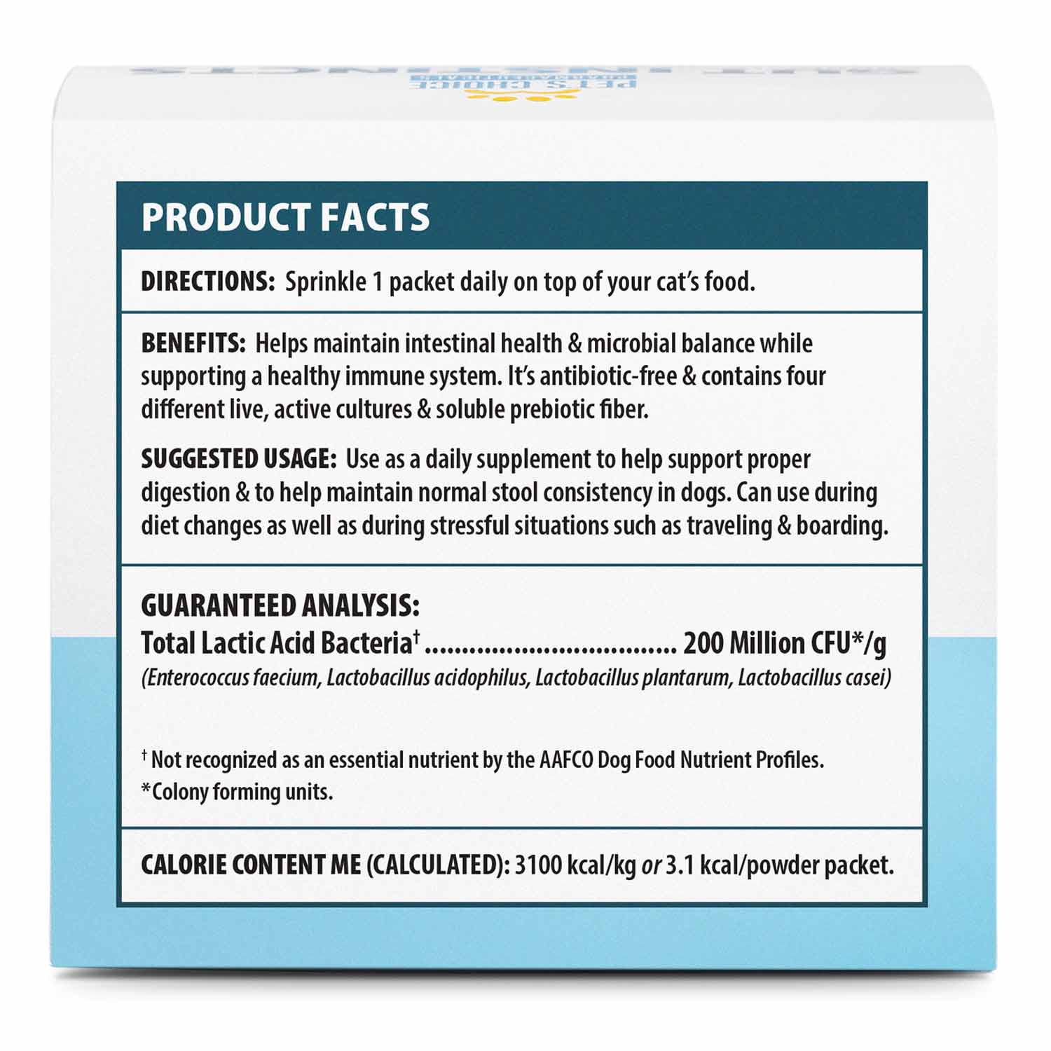 Probiotic Supplement for Cats, 30 Powder Packets, Made in USA