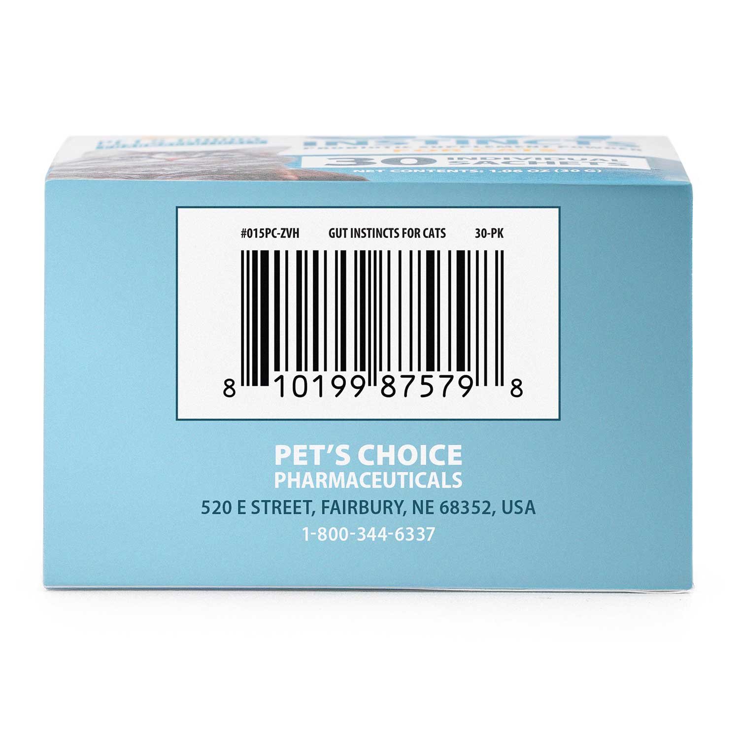 Probiotic Supplement for Cats, 30 Powder Packets, Made in USA