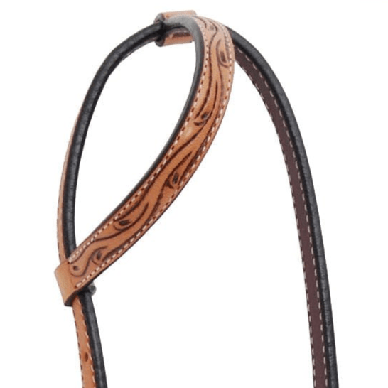 Rafter T Thunderbird Single Ear Headstall, Full, Lt Oil for Horse