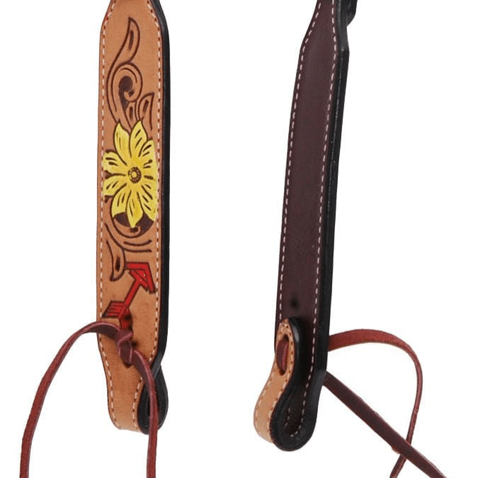 Rafter T Thunderbird Single Ear Headstall, Full, Lt Oil for Horse