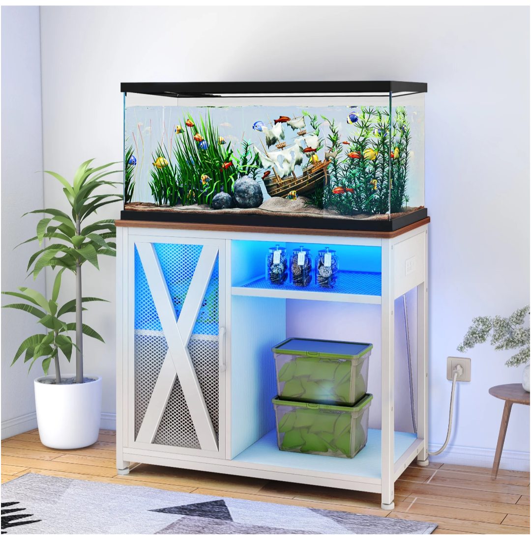 Fish Tank Stand w/ Power Outlets