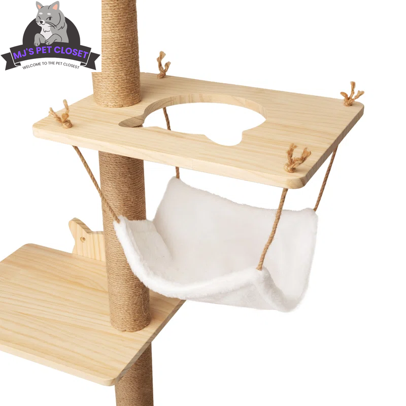 7-Piece Wall-Mounted Climbing Tower for Cats