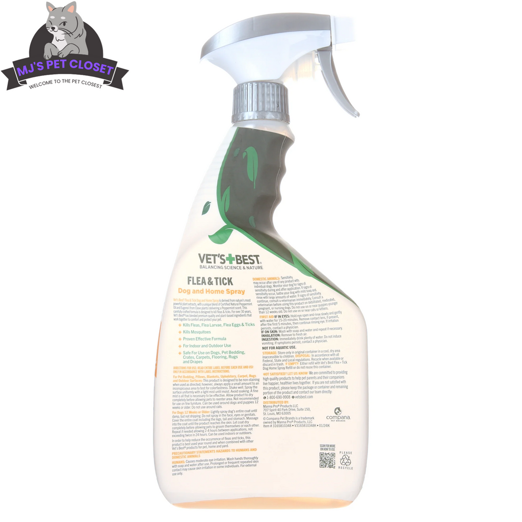 Vet's Best Flea and Tick Home Spray for Dogs