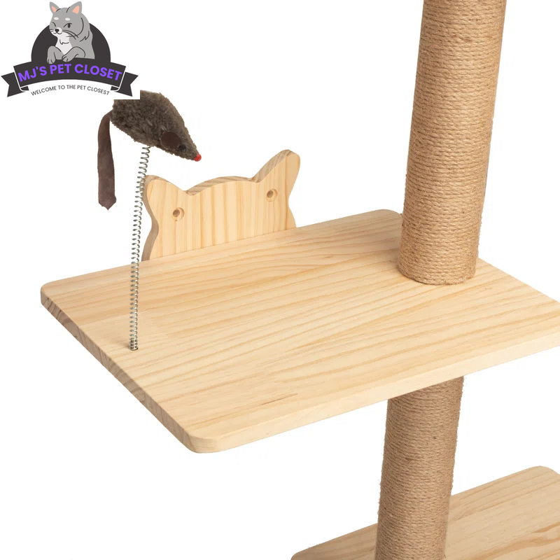 7-Piece Wall-Mounted Climbing Tower for Cats