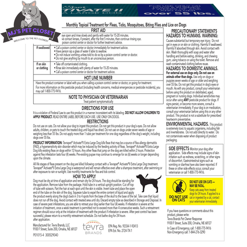 Activate II Flea and Tick Prevention  Drops for Extra Large Dogs (55+ lbs)