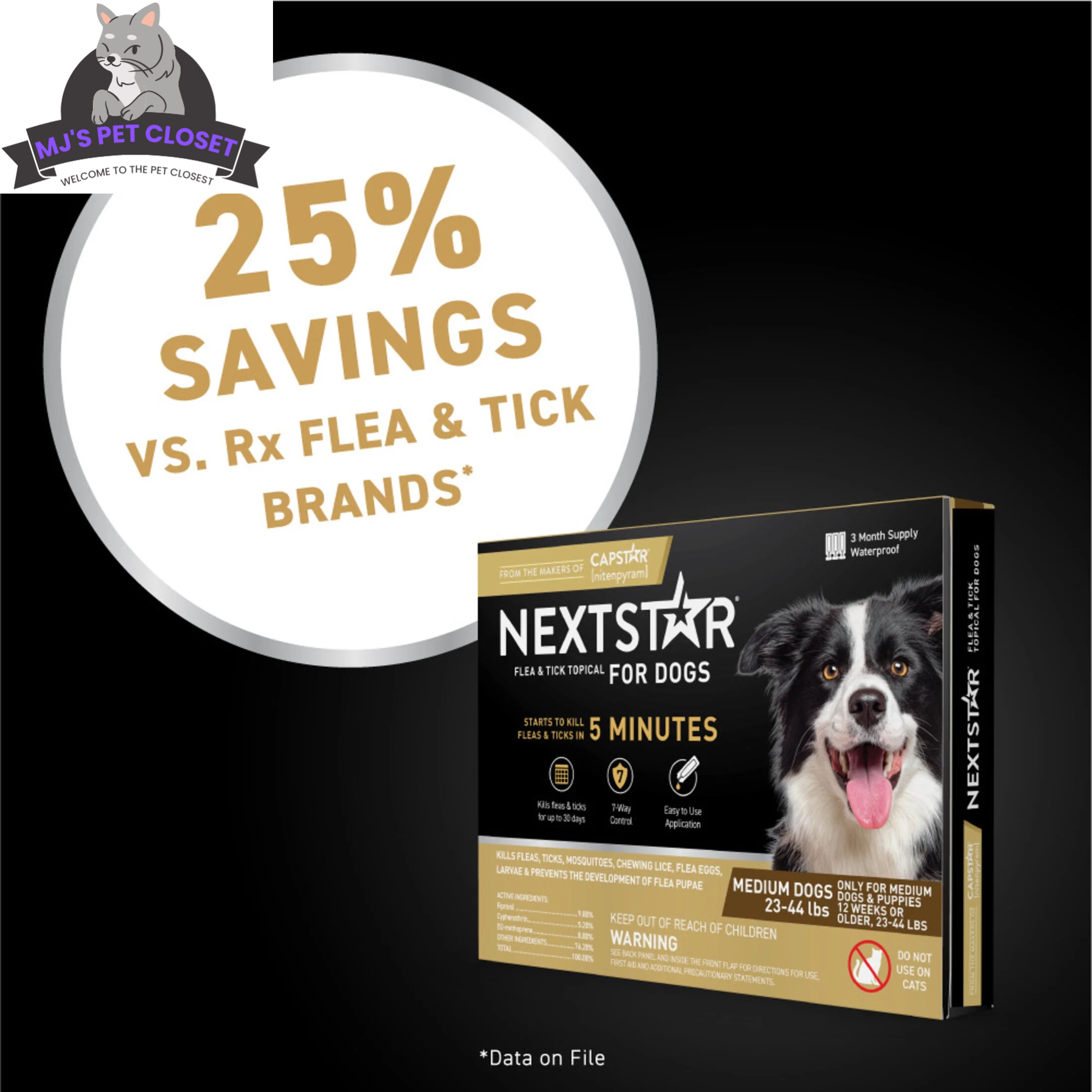 Ultimate  Flea & Tick Defense for Dogs -23/44 Lbs -2-Pack