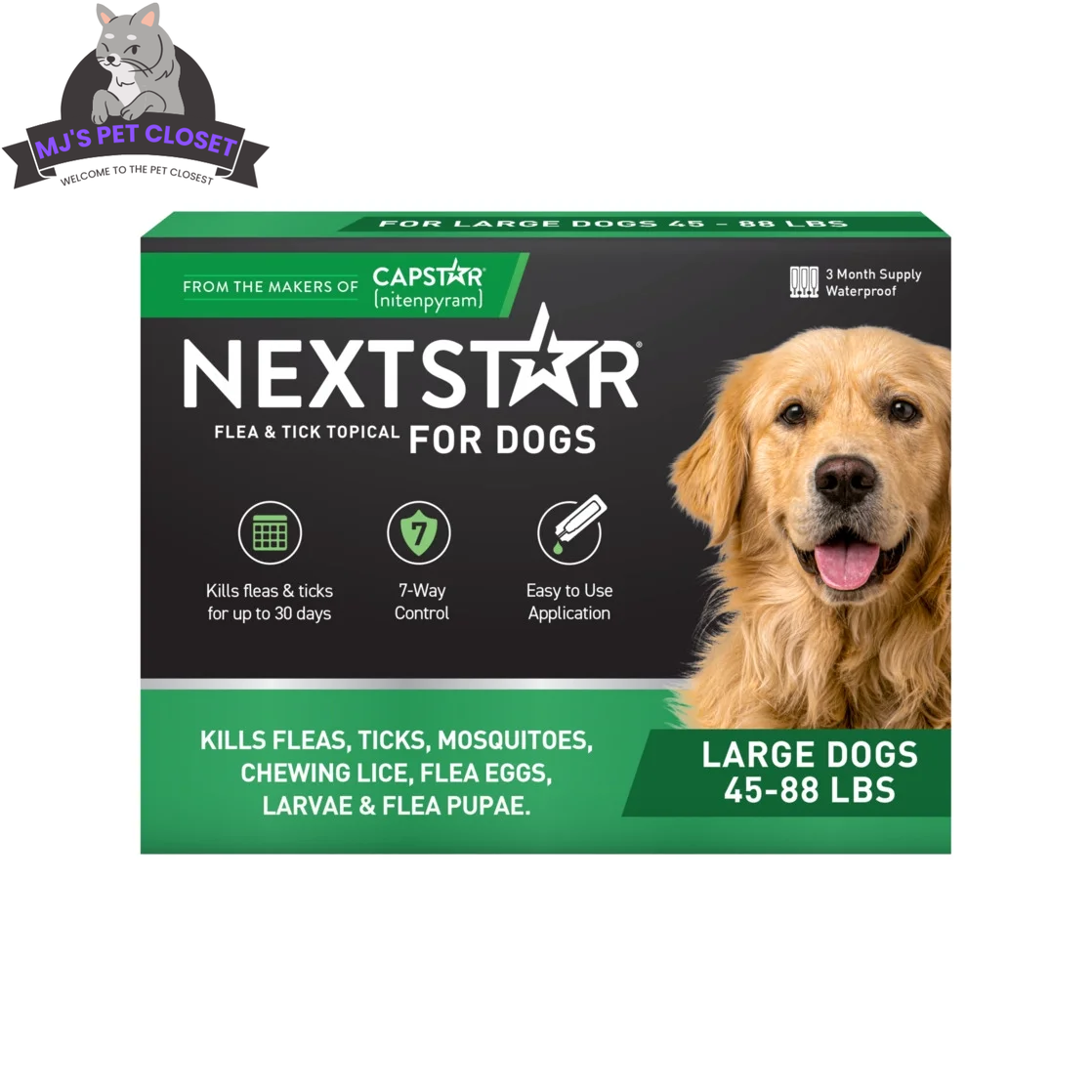 NEXTSTAR: Flea & Tick Topical for Dogs -45-88 Lbs