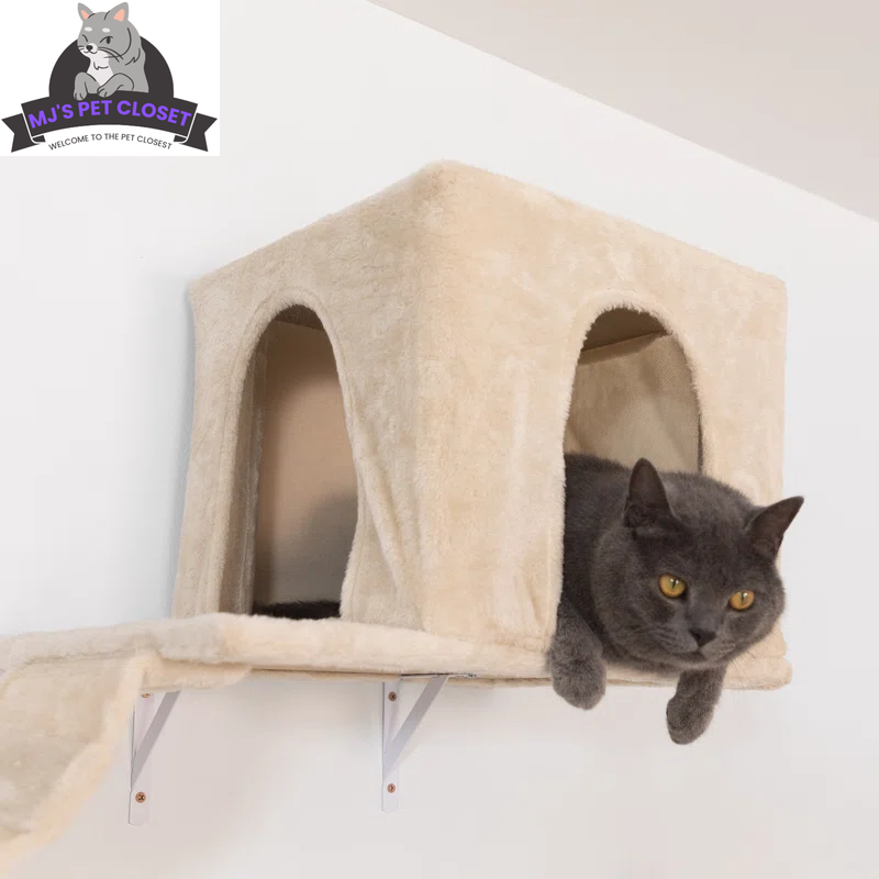 7-Piece Wall-Mounted Climbing Tower for Cats